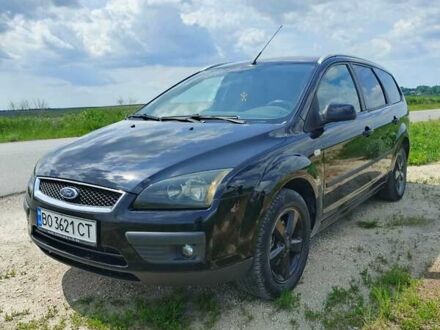 Форд Фокус 2005 в Лановцах на Automoto.ua Черный Форд Фокус, объемом двигателя 1.6 л и пробегом 231 тыс. км за 4700 $, фото 1 на Automoto.ua