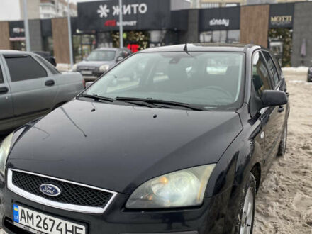 Черный Форд Фокус, объемом двигателя 1.6 л и пробегом 315 тыс. км за 3700 $, фото 1 на Automoto.ua