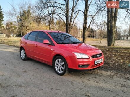 Красный Форд Фокус, объемом двигателя 1.8 л и пробегом 232 тыс. км за 3900 $, фото 1 на Automoto.ua
