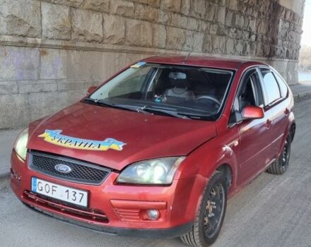Красный Форд Фокус, объемом двигателя 2 л и пробегом 200 тыс. км за 1200 $, фото 1 на Automoto.ua