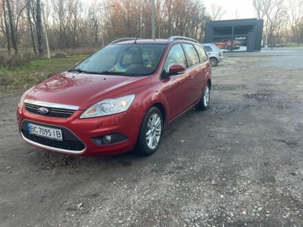 Форд Фокус 2008 в Самборе на Automoto.ua Красный Форд Фокус, объемом двигателя 1.6 л и пробегом 244 тыс. км за 4990 $, фото 1 на Automoto.ua