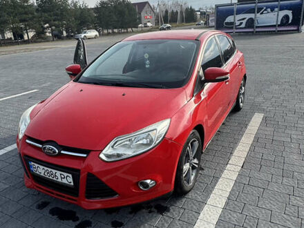 Красный Форд Фокус, объемом двигателя 2 л и пробегом 109 тыс. км за 7300 $, фото 1 на Automoto.ua