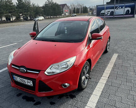 Красный Форд Фокус, объемом двигателя 2 л и пробегом 109 тыс. км за 7300 $, фото 1 на Automoto.ua