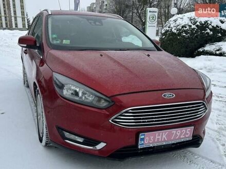 Червоний Форд Фокус, об'ємом двигуна 1.5 л та пробігом 240 тис. км за 9990 $, фото 1 на Automoto.ua