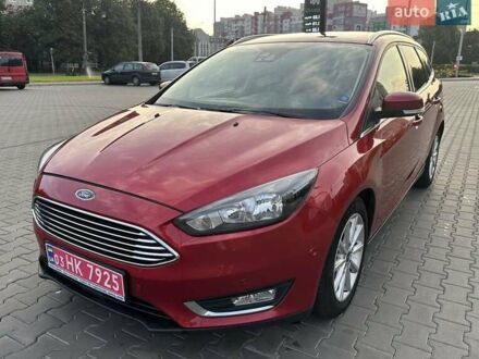 Красный Форд Фокус, объемом двигателя 1.5 л и пробегом 239 тыс. км за 10990 $, фото 1 на Automoto.ua