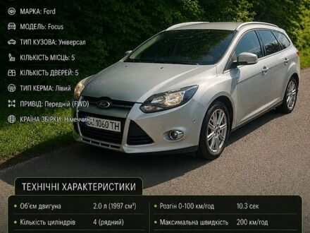 Сірий Форд Фокус, об'ємом двигуна 2 л та пробігом 189 тис. км за 8000 $, фото 1 на Automoto.ua