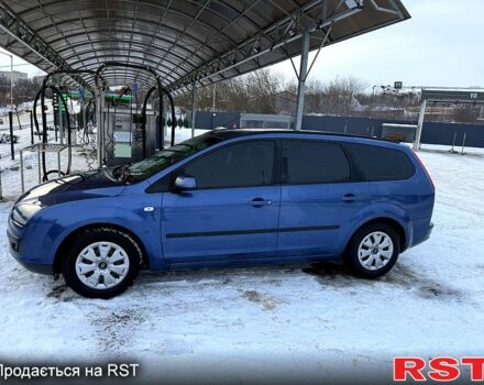 Синий Форд Фокус, объемом двигателя 1.6 л и пробегом 220 тыс. км за 4500 $, фото 1 на Automoto.ua