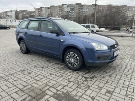Синий Форд Фокус, объемом двигателя 1.6 л и пробегом 235 тыс. км за 4500 $, фото 1 на Automoto.ua