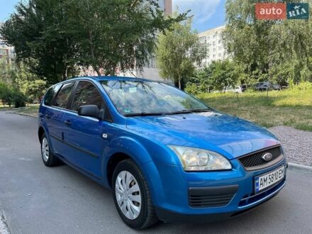 Синий Форд Фокус, объемом двигателя 1.6 л и пробегом 244 тыс. км за 3850 $, фото 1 на Automoto.ua