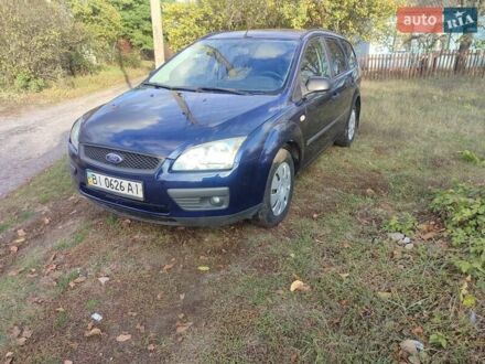 Синий Форд Фокус, объемом двигателя 1.6 л и пробегом 253 тыс. км за 4500 $, фото 1 на Automoto.ua