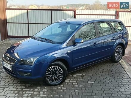 Синий Форд Фокус, объемом двигателя 1.8 л и пробегом 202 тыс. км за 5600 $, фото 1 на Automoto.ua