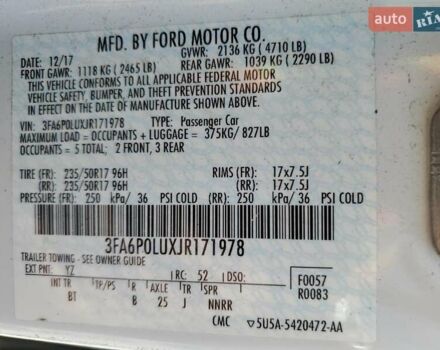 Білий Форд Фьюжен, об'ємом двигуна 2 л та пробігом 144 тис. км за 2500 $, фото 11 на Automoto.ua