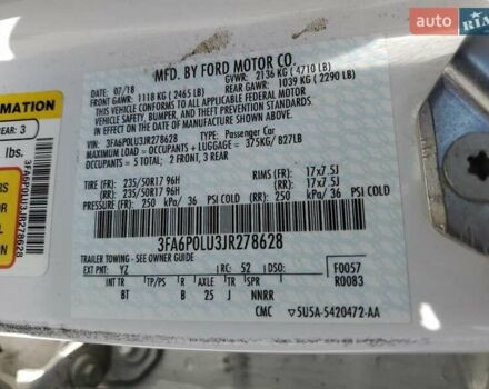 Белый Форд Фьюжн, объемом двигателя 2 л и пробегом 129 тыс. км за 3000 $, фото 11 на Automoto.ua