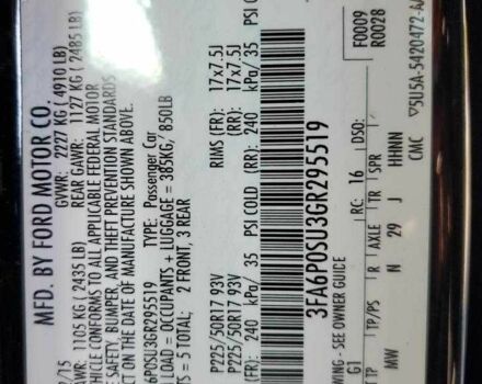 Черный Форд Фьюжн, объемом двигателя 0 л и пробегом 61 тыс. км за 2500 $, фото 11 на Automoto.ua