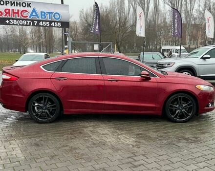 Красный Форд Фьюжн, объемом двигателя 2 л и пробегом 135 тыс. км за 9500 $, фото 7 на Automoto.ua