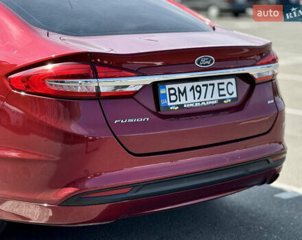 Форд Фьюжн 2017 в Сумах на Automoto.ua Красный Форд Фьюжн, объемом двигателя 1.5 л и пробегом 80 тыс. км за 13999 $, фото 7 на Automoto.ua