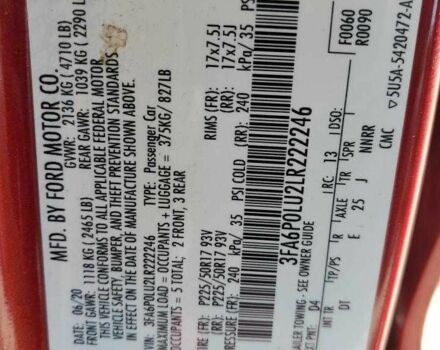 Красный Форд Фьюжн, объемом двигателя 2 л и пробегом 109 тыс. км за 1300 $, фото 12 на Automoto.ua