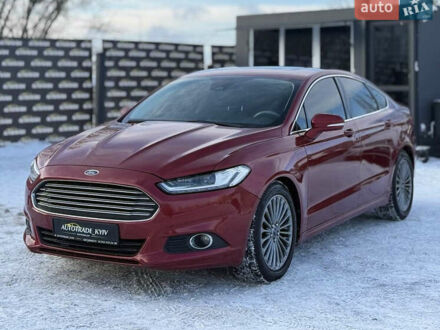 Красный Форд Фьюжн, объемом двигателя 1.5 л и пробегом 104 тыс. км за 9250 $, фото 1 на Automoto.ua