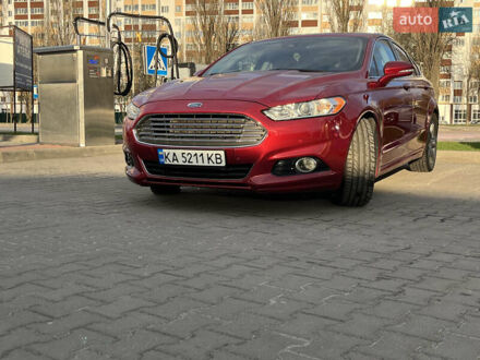 Форд Фьюжн 2014 в Ирпене на Automoto.ua Красный Форд Фьюжн, объемом двигателя 2 л и пробегом 190 тыс. км за 10000 $, фото 1 на Automoto.ua