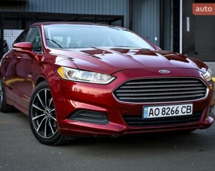Красный Форд Фьюжн, объемом двигателя 2.49 л и пробегом 167 тыс. км за 8000 $, фото 1 на Automoto.ua