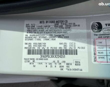 Форд Фьюжн, объемом двигателя 0 л и пробегом 227 тыс. км за 8299 $, фото 9 на Automoto.ua
