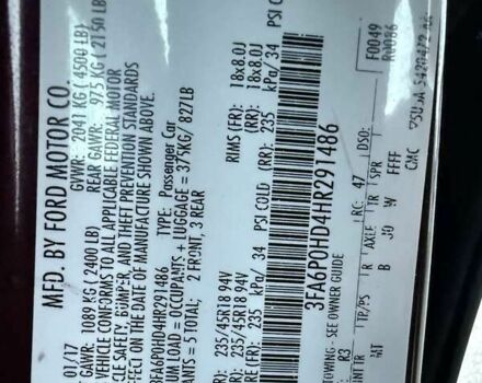 Форд Фьюжен, об'ємом двигуна 0 л та пробігом 166 тис. км за 10800 $, фото 26 на Automoto.ua