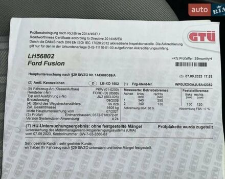 Сірий Форд Фьюжен, об'ємом двигуна 1.4 л та пробігом 118 тис. км за 4999 $, фото 22 на Automoto.ua