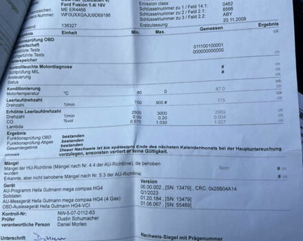 Сірий Форд Фьюжен, об'ємом двигуна 1.4 л та пробігом 141 тис. км за 5650 $, фото 48 на Automoto.ua