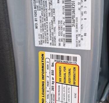 Серый Форд Фьюжн, объемом двигателя 2 л и пробегом 180 тыс. км за 10700 $, фото 17 на Automoto.ua