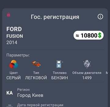 Сірий Форд Фьюжен, об'ємом двигуна 1.5 л та пробігом 211 тис. км за 8000 $, фото 25 на Automoto.ua