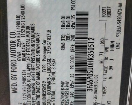 Сірий Форд Фьюжен, об'ємом двигуна 2 л та пробігом 125 тис. км за 2100 $, фото 10 на Automoto.ua