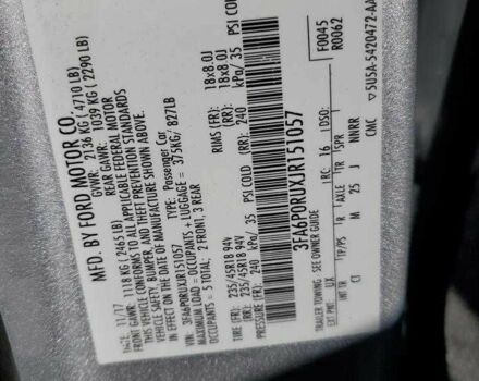 Серый Форд Фьюжн, объемом двигателя 0 л и пробегом 71 тыс. км за 9000 $, фото 11 на Automoto.ua