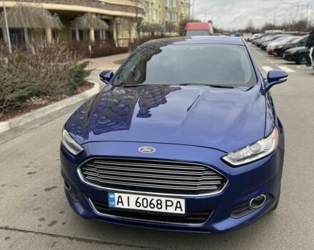 Синий Форд Фьюжн, объемом двигателя 1.6 л и пробегом 216 тыс. км за 8700 $, фото 4 на Automoto.ua