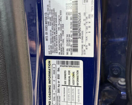 Синий Форд Фьюжн, объемом двигателя 2.5 л и пробегом 176 тыс. км за 9500 $, фото 33 на Automoto.ua