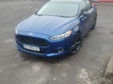 Синий Форд Фьюжн, объемом двигателя 2 л и пробегом 242 тыс. км за 8500 $, фото 1 на Automoto.ua