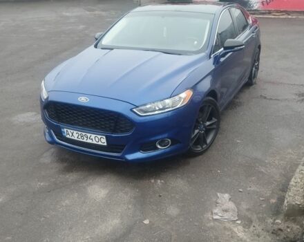 Синий Форд Фьюжн, объемом двигателя 2 л и пробегом 242 тыс. км за 8500 $, фото 1 на Automoto.ua