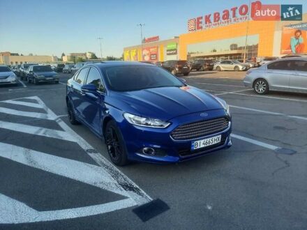 Форд Фьюжн 2015 в Полтаве на Automoto.ua Синий Форд Фьюжн, объемом двигателя 2 л и пробегом 168 тыс. км за 11000 $, фото 1 на Automoto.ua