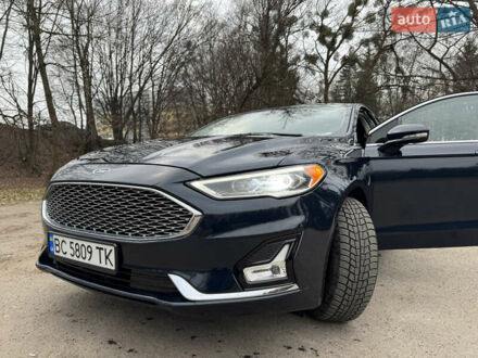 Форд Фьюжен 2020 у Львові на Automoto.ua Синій Форд Фьюжен, об'ємом двигуна 2 л та пробігом 25 тис. км за 18900 $, фото 1 на Automoto.ua