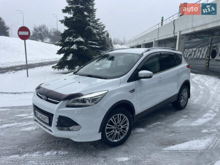 Білий Форд Куга, об'ємом двигуна 2 л та пробігом 211 тис. км за 12777 $, фото 1 на Automoto.ua