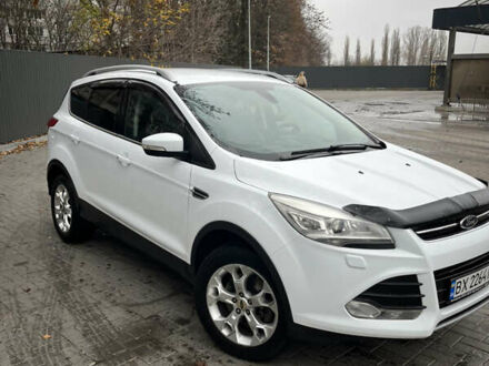 Белый Форд Куга, объемом двигателя 2 л и пробегом 213 тыс. км за 12300 $, фото 1 на Automoto.ua