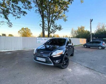 Черный Форд Куга, объемом двигателя 2 л и пробегом 190 тыс. км за 10700 $, фото 1 на Automoto.ua