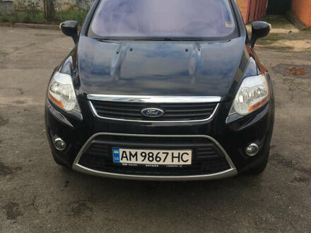 Черный Форд Куга, объемом двигателя 2 л и пробегом 190 тыс. км за 11500 $, фото 1 на Automoto.ua