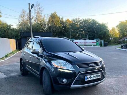 Черный Форд Куга, объемом двигателя 2 л и пробегом 190 тыс. км за 10700 $, фото 1 на Automoto.ua