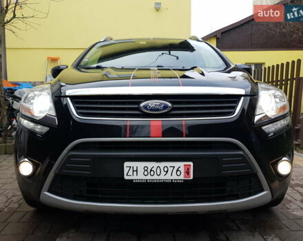 Черный Форд Куга, объемом двигателя 2 л и пробегом 217 тыс. км за 15950 $, фото 1 на Automoto.ua