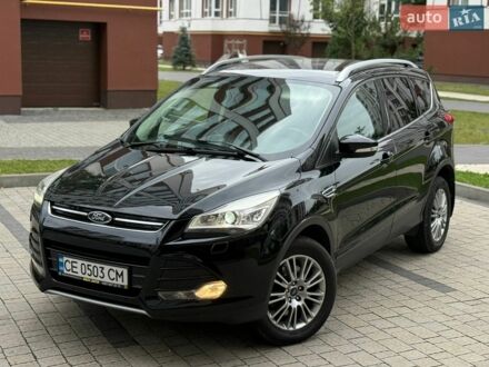 Черный Форд Куга, объемом двигателя 2 л и пробегом 222 тыс. км за 12750 $, фото 1 на Automoto.ua