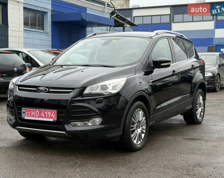Черный Форд Куга, объемом двигателя 2 л и пробегом 211 тыс. км за 13950 $, фото 1 на Automoto.ua
