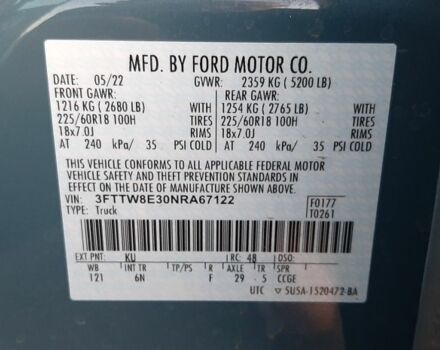 Синій Форд Маверік, об'ємом двигуна 2.5 л та пробігом 28 тис. км за 31000 $, фото 13 на Automoto.ua