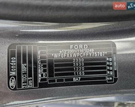 Сірий Форд Мондео, об'ємом двигуна 2 л та пробігом 249 тис. км за 11300 $, фото 58 на Automoto.ua