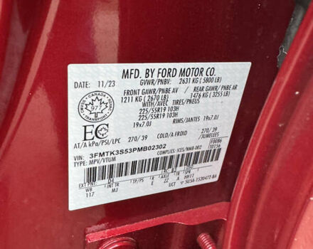 Красный Форд Mustang Mach-E, объемом двигателя 0 л и пробегом 12 тыс. км за 28000 $, фото 12 на Automoto.ua