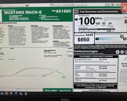 Форд Mustang Mach-E, об'ємом двигуна 0 л та пробігом 73 тис. км за 24000 $, фото 5 на Automoto.ua